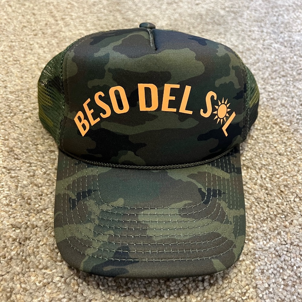 O’Neill Beso Del Sol camo trucker hat baseball hat cap unisex neon orange